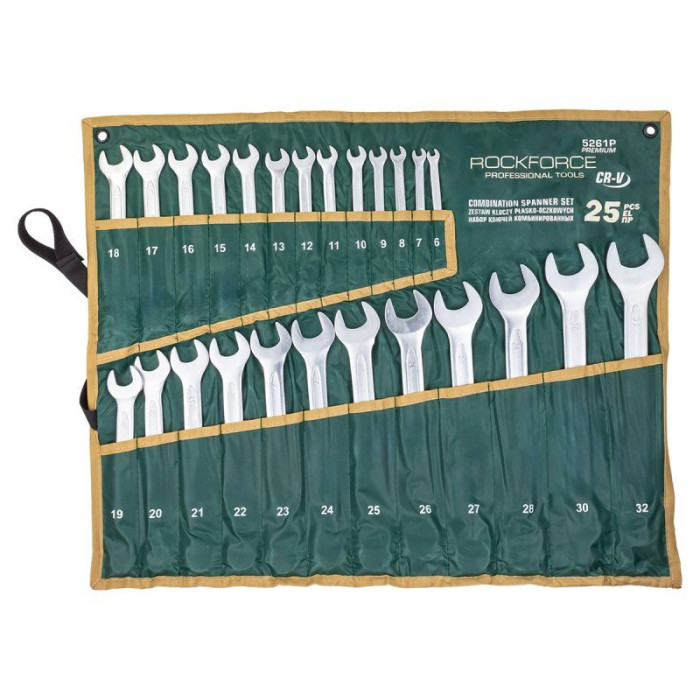 Набор ключей комбинированных 25пр. 6-28,30,32мм 60778 RF-5261P  Premium