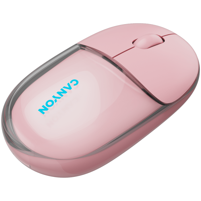 CANYON mouse OnClick 24 BT/ Wireless Transparent/Pink