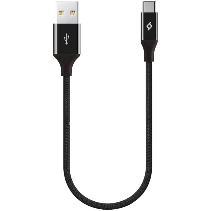 ttec AlumiCable Type C Charge / Data Cable , 2.0 , 30 cm , Black