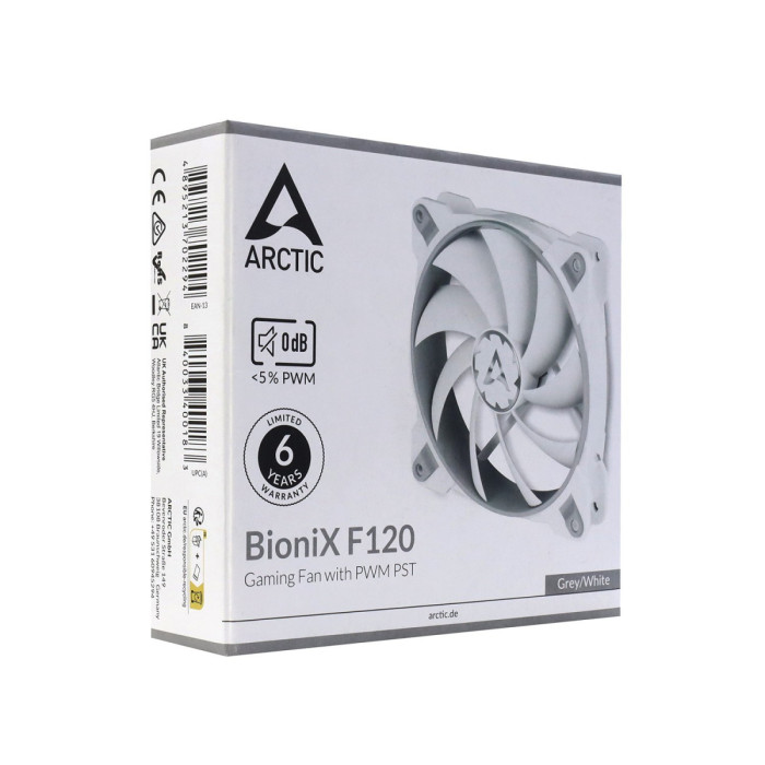 Fan for case, 12cm, Arctic Cooling BioniX F120 WH,  4pin, Grey