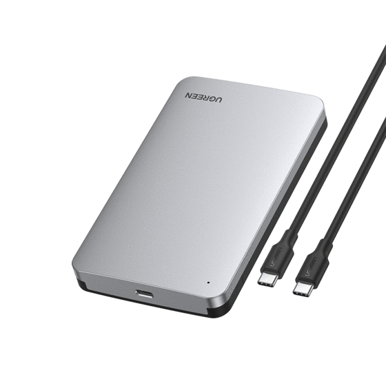 Кейс для SSD/HDD Ugreen CM300 2.5apos;apos; SATA External Hard Drive Enclosure with C To C cable, 70499