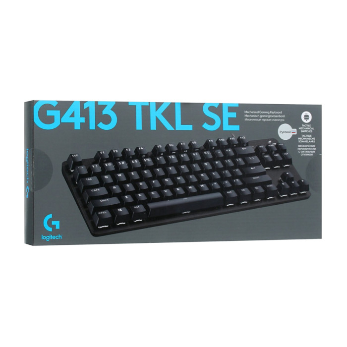 KeyBoard  USB, Logitech G413 TKL SE, USB, [920-010447] , Black