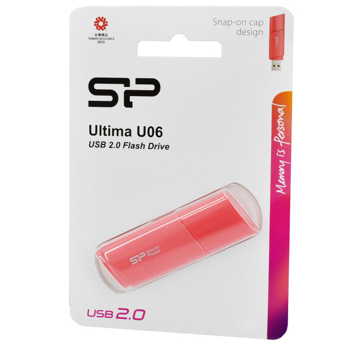 USB flash  64GB Silicon Power, Ultima U06, USB 2.0, pink
