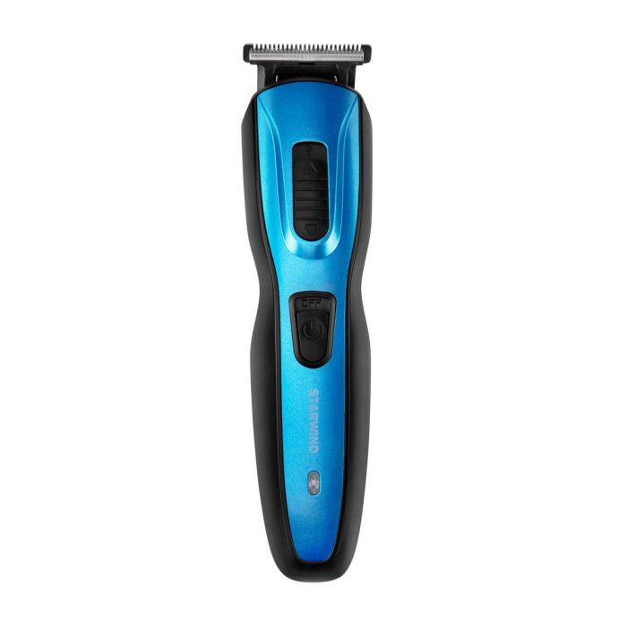 Машинка для стрижки Starwind SHC 4379 синий/черный 3Вт (насадок в компл:9шт)