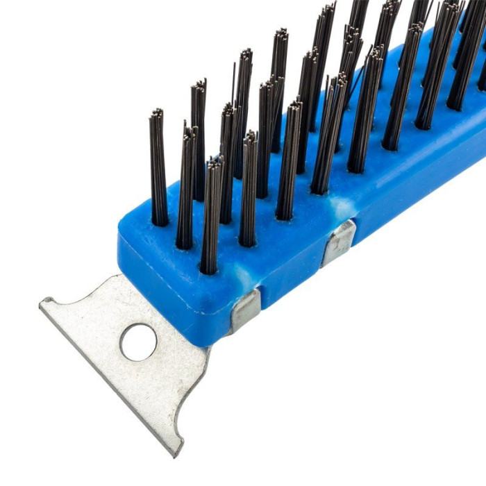 Набор щеток по металлу в пластиковом корпусе с прорез. рук-ми 2 предмета(скребок-40мм;материал прово 17436       F-34013212