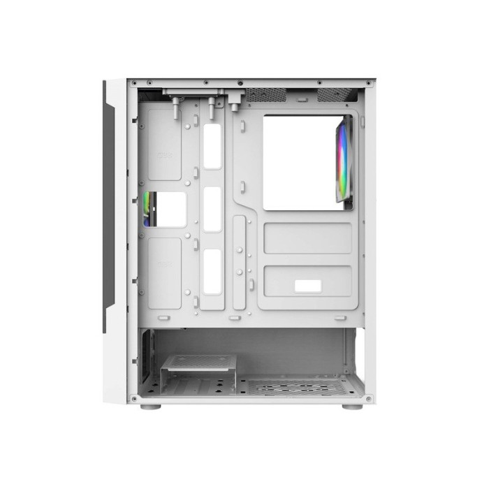 Корпус Wintek Shadow PRO 801 W-M TG, ATX, USB 1*3.0/2*2.0, HD-Audio+Mic, 2*14cm+1*12cm ARGB fan (без контроллера), белый