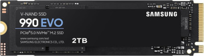 Твердотельный накопитель 2000Gb SSD Samsung 990 EVO M.2 PCIe 4.0 R5000Mb/s W4200MB/s MZ-V9E2T0BW