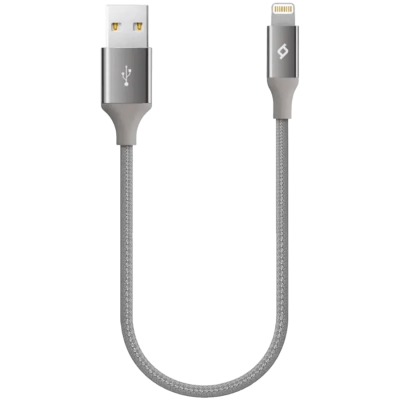 ttec AlumiCable Ligthning USB Charge / Data Mini Cable , 30cm , Space Gray