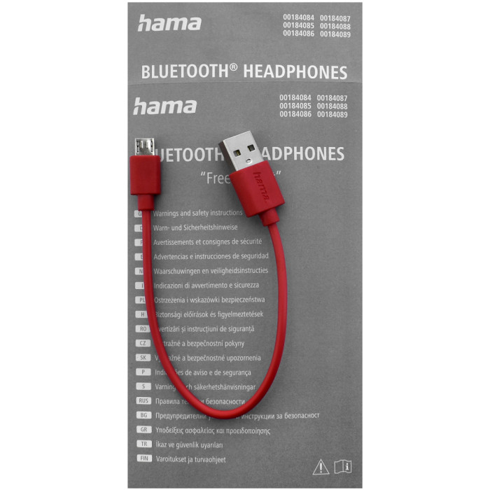 Bluetooth garnitura Hama Freedom Lit, 00184086, BT 5.0, 20-20000Hz, 32ohm, blue