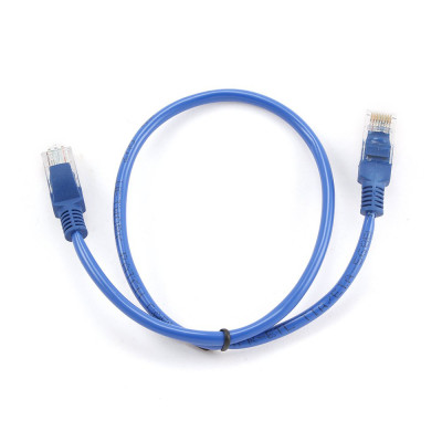 Cable  Patch cord  UTP 5e-Cat  0.5 m Cablexpert PP12-0.5M/B, синий