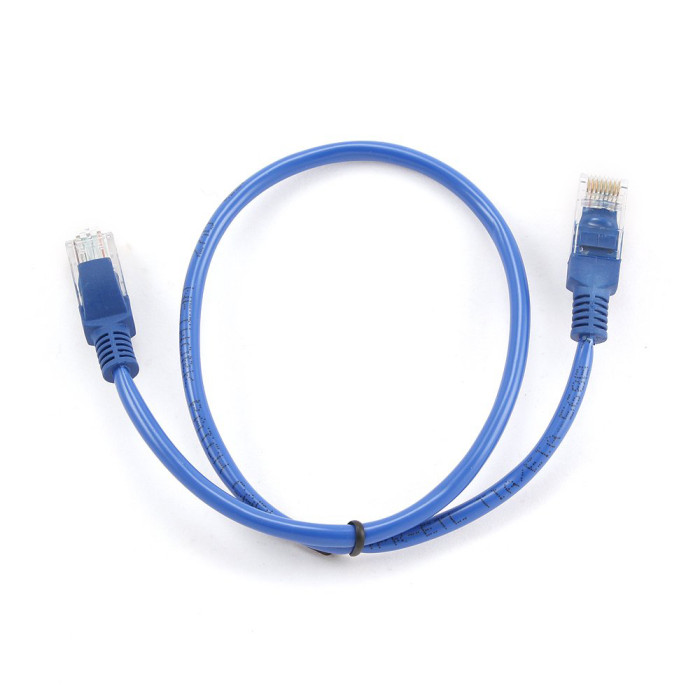 Cable  Patch cord  UTP 5e-Cat  0.5 m Cablexpert PP12-0.5M/B, синий