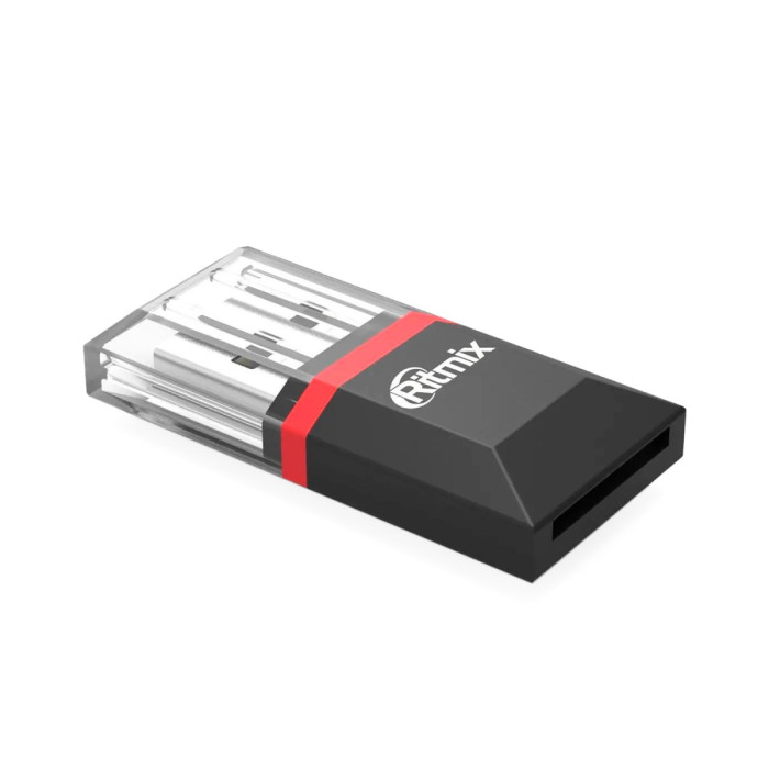 FlashCard reader Ritmix CR-2010, mSD, USB 2.0, black