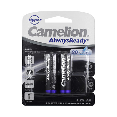 Аккумуляторы Camelion AA, AlwaysReady Hyper, 2000mAh/1.2V, комплект - 2 штуки