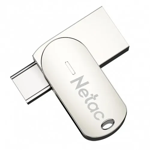 USB Флеш 64GB 3.2 Netac U785C OTG NT03U785C-064G-32PN серебристый