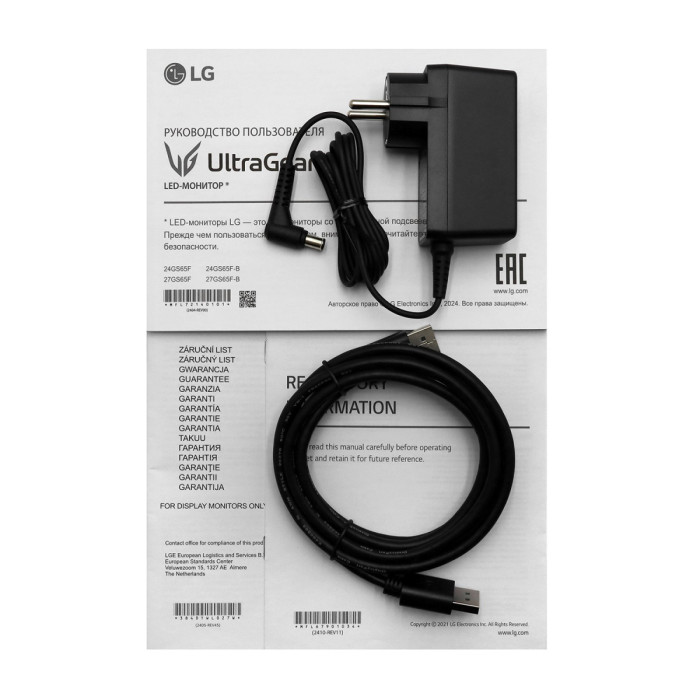 LCD 23.8" LG 24GS65F-B, 1920x1080 IPS 180Hz, 1ms, 300cd/m2, 1000:1, DP/HDMI