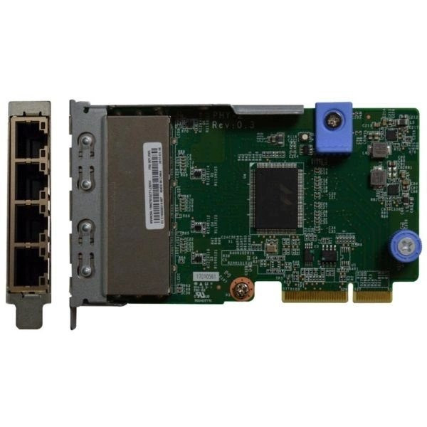 Сетевой адаптер Lenovo ThinkSystem 1Gb 4-port RJ45 LOM