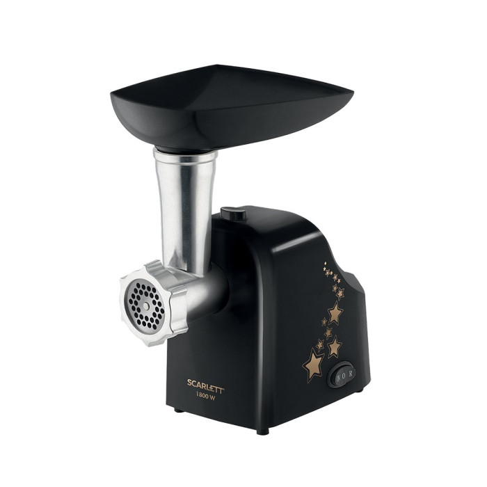 Мясорубка, Scarlett, SC-MG45M30, Мощность1800 Вт, Производительность 2 кг/мин, Насадка кеббе, Насадка для приготовления сосисок, Насадки для терки и шинковки