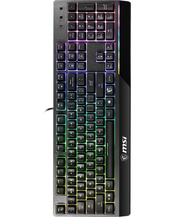 Игровая Клавиатура MSI Vigor GK30 RU, 106 клавиш, RGB SHOW,  кабель 1,8м, USB2.0