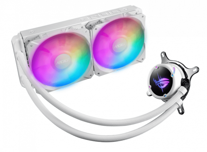 СЖО ASUS ROG STRIX LC II 240 ARGB WE, AIO, 120mm fan, ARGB, 1700 socket, WHITE, BOX