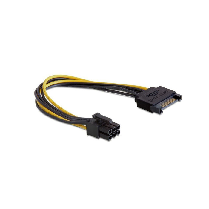 Cable converter for power supply SATA power -> 6 pin, Cablexpert CC-PSU-SATA, 0.2m