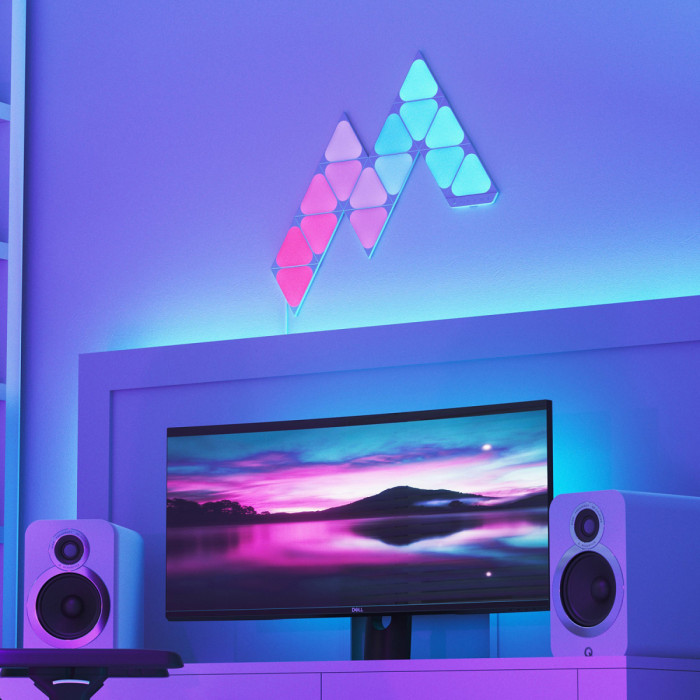 Smart lighting Expansion Pack Nanoleaf Shapes, Triangles Mini, (NL48-1001TW-10PK), White, 10 Pack