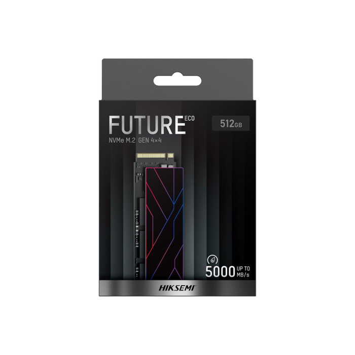 SSD M.2 PCIe  512 GB Hiksemi (Hikvision) HS-SSD-FUTURE Eco 512G, PCIe 4.0 x4, NVMe (5000MB/s)