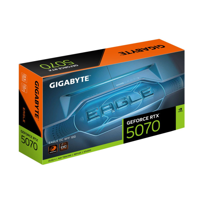 GPU NVIDIA,12 GB, Gigabyte RTX 5070 EAGLE OC SFF [GV-N5070EAGLE OC-12GD],HDMI/3DP,GDDR7/192bit