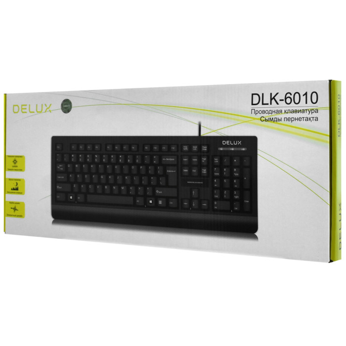 KeyBoard  USB, Delux DLK-6010UB, black