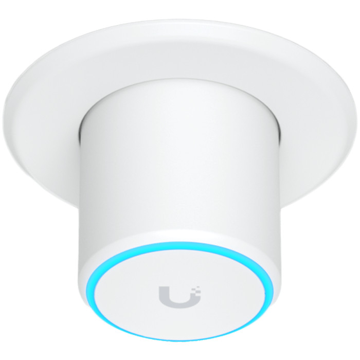 UBIQUITI U6 Mesh, WiFi 6, 6 spatial streams, 140 m² (1,500 ft²) coverage, 300+ connected devices, Powered using PoE, GbE uplink, Versatile tabletop, wall, and pole mounting, Weatherproof (outdoor exposed).