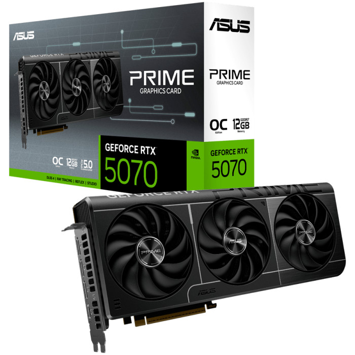 ASUS Video Card NVIDIA GeForce RTX 5070 12GB GDDR7 192-bit Digital Max Resolution 7680 x 4320 Yes x 1 (Native HDMI 2.1b)Yes x 3 (Native DisplayPort 2.1b)HDCP Support Yes (2.3) P/N 90YV0M10-M0NA00