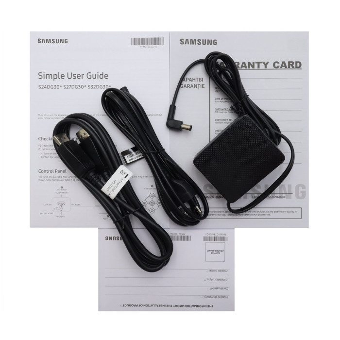 LCD 27" Samsung LS27DG300EIXCI, 1920x1080 (VA), 1ms, 250 cd/m2, 3000:1, DP/HDMI