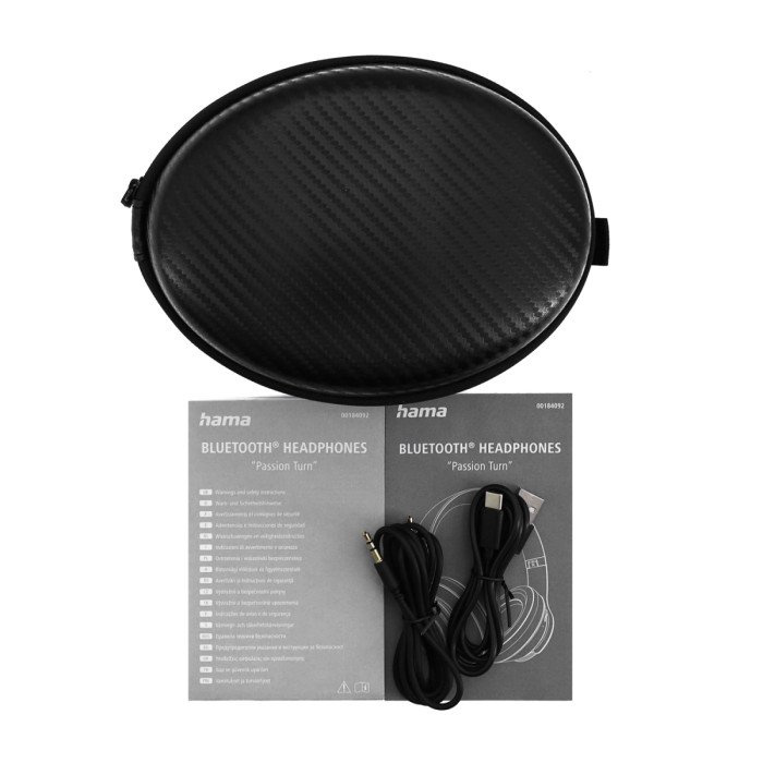 Bluetooth garnitura Hama Passion Turn, 00184092, BT 5.3, 20-20000Hz, 32ohm,  Black