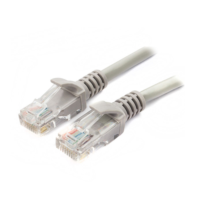 Cable  Patch cord  UTP 5e-Cat  0.5 m Гарнизон PC-UTP-5e-0.5, grey