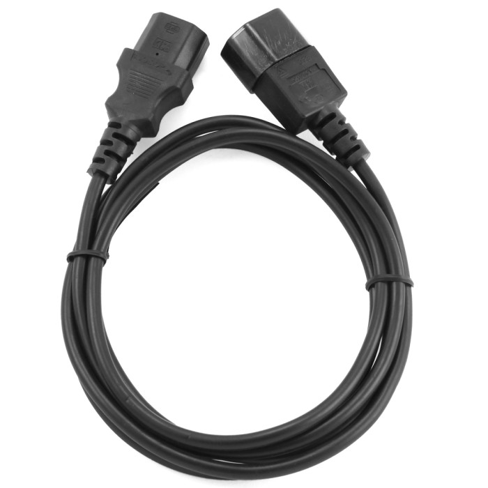 Cable power, Cablexpert PC-189, C13 - C14, системный блок/монитор - ИБП, 1.8м,  black