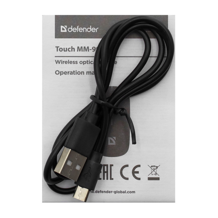 Mouse Defender Touch MM-997, Wireless, Optical 800-1600 dpi, 5 buttons USB, black, (52997)