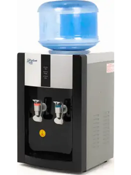 Настольный диспенсер EcoCool 16TA (black-silver) — охлаждение и нагрев воды