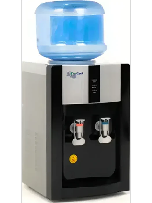 Настольный диспенсер EcoCool 16TA (black-silver) — охлаждение и нагрев воды