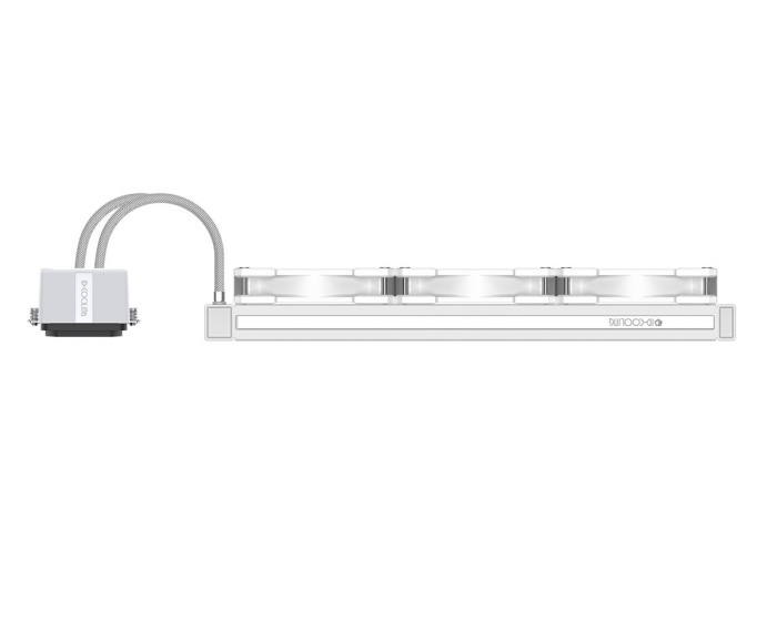 Водяное охлаждение для процессора ID-COOLING DASHFLOW 360 BASIC WHITE