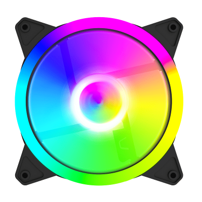 Вентилятор для корпуса Wintek SX-F211-B-12 ARGB, 12 см, 3 pin ARGB + 4 pin PWM, Black (LC Igloo)