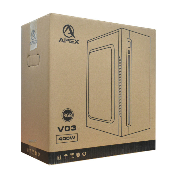 Корпус MATX mini tower V03, RGB