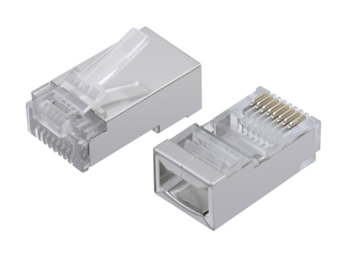Connector RJ-45, Cablexpert  PLUG5SP, Cat.5, for FTP, (в пакете 100 штук)  экранированные