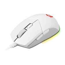 Мышь MSI Clutch GM11 Полноцветная RGB подсветка с 7 световыми эффектами. 5-уровневый сенсор White