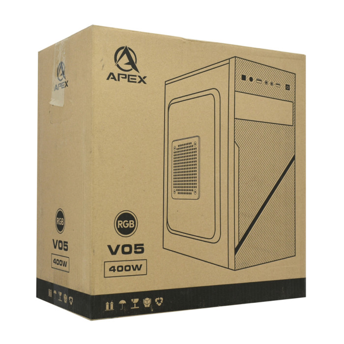 Корпус MATX mini tower V05, RGB