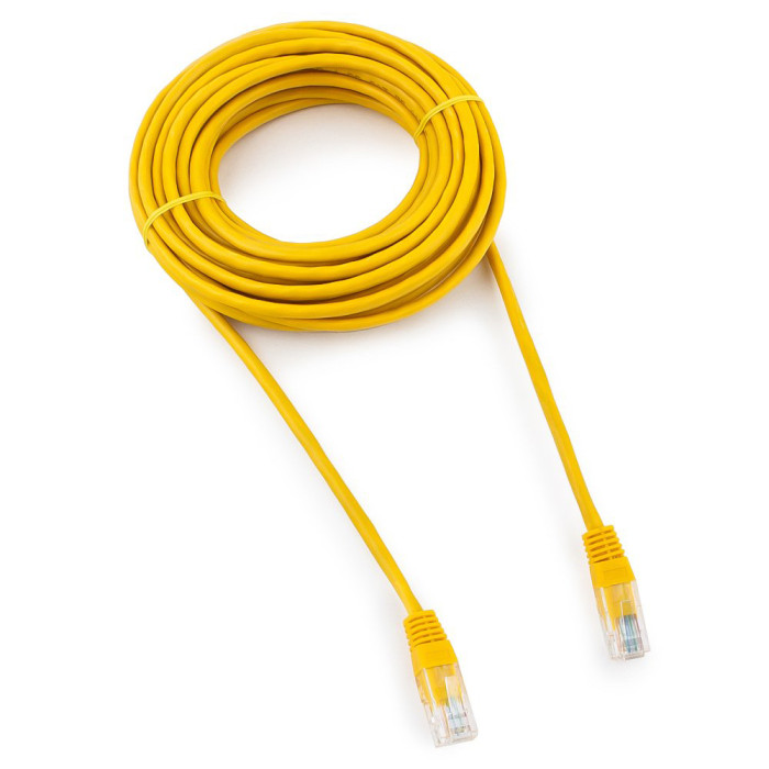Cable  Patch cord  UTP 5e-Cat  7.5 m Cablexpert PP12-7.5M/Y, желтый
