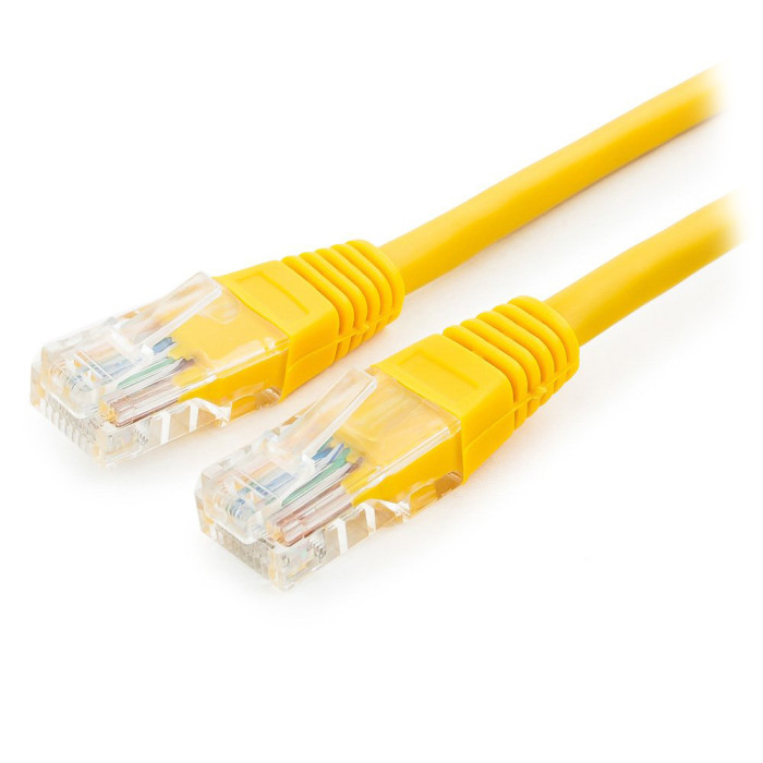 Cable  Patch cord  UTP 5e-Cat  7.5 m Cablexpert PP12-7.5M/Y, желтый