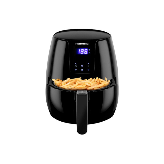 Аэрогриль, Редмонд, AG1902, Объем 3.1л, 7 автоматических программ, Температура нагрева 80-200°С, Сенсорный, Таймер,Мощность 1500 Вт, Черный