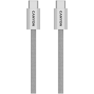 CANYON cable OnWire 60MG C-C 60W Magnet Braided 1m Light Grey