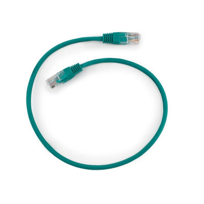 Cable  Patch cord  UTP 5e-Cat  0.5 m Cablexpert PP12-0.5M/G, зеленый