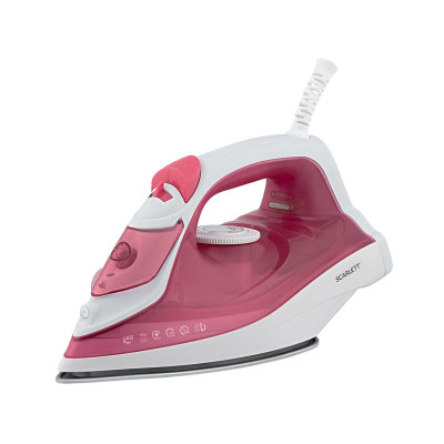 Утюг, Scarlett, SC-SI30K56, Мощность 2400 Вт, Паровой удар 140 г/мин, Керамическая подошва KeramoPro, Система защиты от накипи ANTI-CALC, Система защиты от капли ANTI-DRIP, Розовый