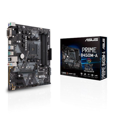 Материнская плата ASUS PRIME B550M-A  AM4 4xDDR4 4xSATA3 RAID 2xM.2 DVI-D D-Sub HDMI mATX